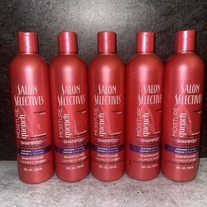 5 Lot Salon Selectives Moisture Quench Shampoo 12oz Each